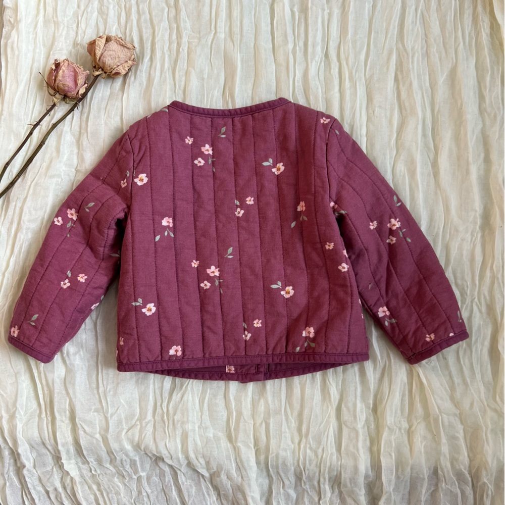 Oshkosh Quilted Floral Jacket 18m - Picture 5 of 5